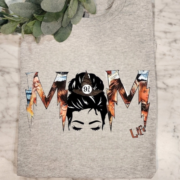 Gildan Tops Mom Shirt Harry Potter Popular Trending Messy Bun